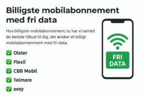 billigste mobilabonnement med fri data